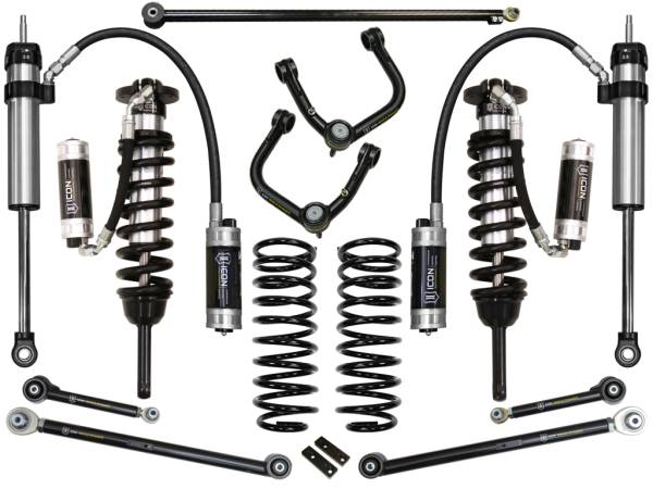 ICON Vehicle Dynamics - ICON Vehicle Dynamics 03-09 4RUNNER/FJ 0-3.5" STAGE 7 SUSPENSION SYSTEM W TUBULAR UCA K53057T