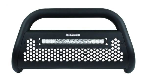 Go Rhino - Go Rhino RC2 LR Bull Bar with Go Rhino Branded 20" Single Row Light Bar & Brackets 55983LT