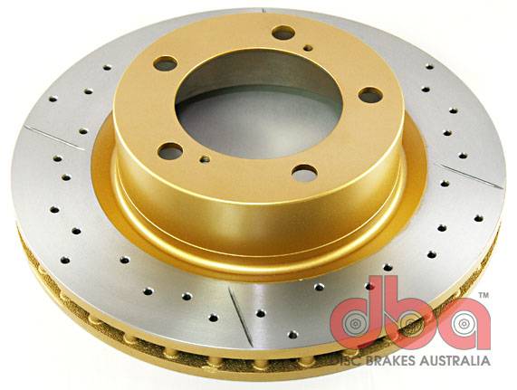 Disc Brakes Australia - Disc Brakes Australia Street Series Rotor - Cross Drilled/Slotted Uni-Directional Rotor DBA2722X