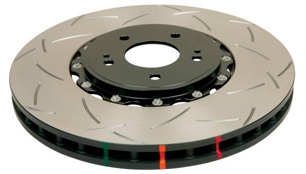 Disc Brakes Australia - Disc Brakes Australia T3 5000 Series Uni-Directional Slotted Rotor, Black Hat DBA52632BLKS
