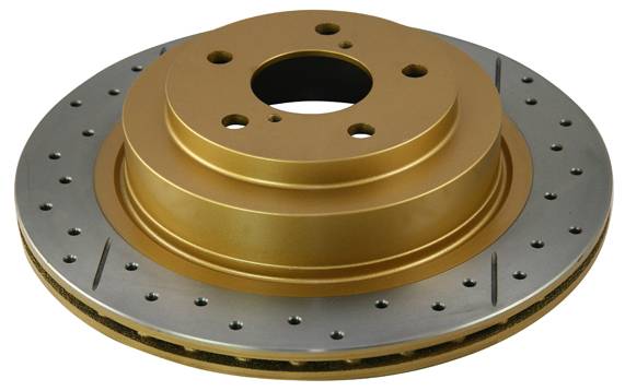 Disc Brakes Australia - Disc Brakes Australia Street Series Rotor - Cross Drilled/Slotted Uni-Directional Rotor DBA789X