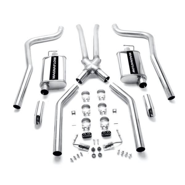 MagnaFlow Exhaust Products - MagnaFlow Exhaust Products Street Series Stainless Crossmember-Back System 15851