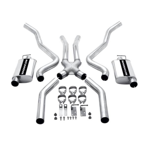 MagnaFlow Exhaust Products - MagnaFlow Exhaust Products Street Series Stainless Crossmember-Back System 15852
