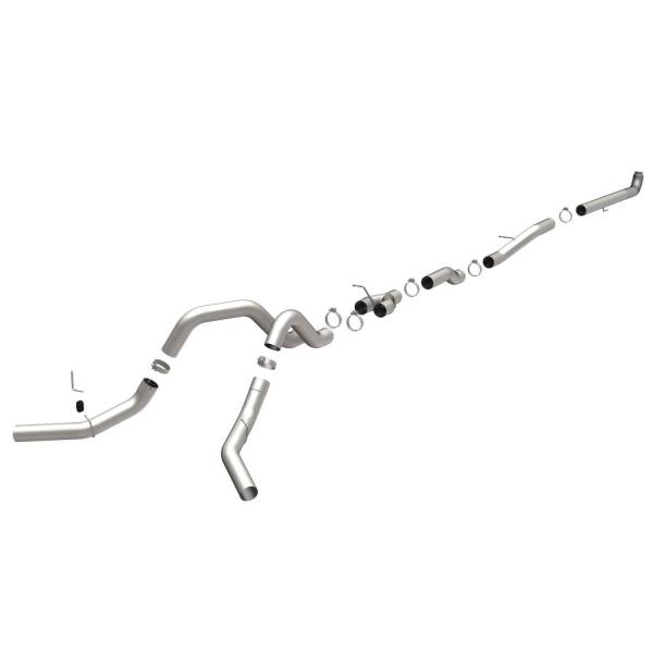 MagnaFlow Exhaust Products - MagnaFlow Exhaust Products Aluminized Custom Builder Pipe Kit Diesel 4in. Downpipe-Back 18981