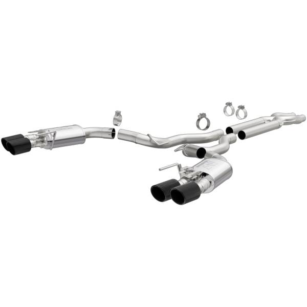 MagnaFlow Exhaust Products - MagnaFlow Exhaust Products Competition Series Carbon Fiber Tips Cat-Back System 19299
