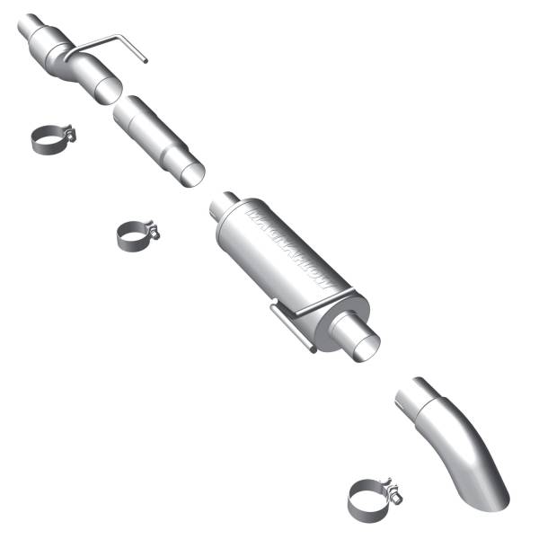 MagnaFlow Exhaust Products - MagnaFlow Exhaust Products Off Road Pro Series Gas Stainless Cat-Back 17124