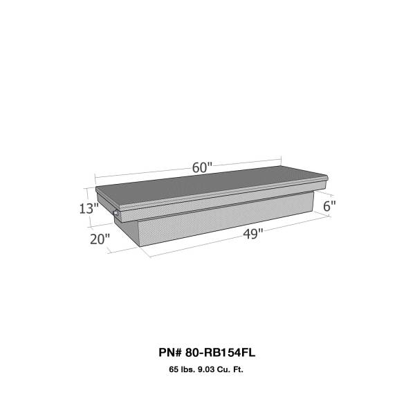 Westin - Westin Brute Full Lid Tool Box 80-RB154FL