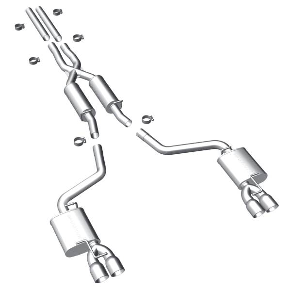 MagnaFlow Exhaust Products - MagnaFlow Exhaust Products Street Series Stainless Cat-Back System 15098
