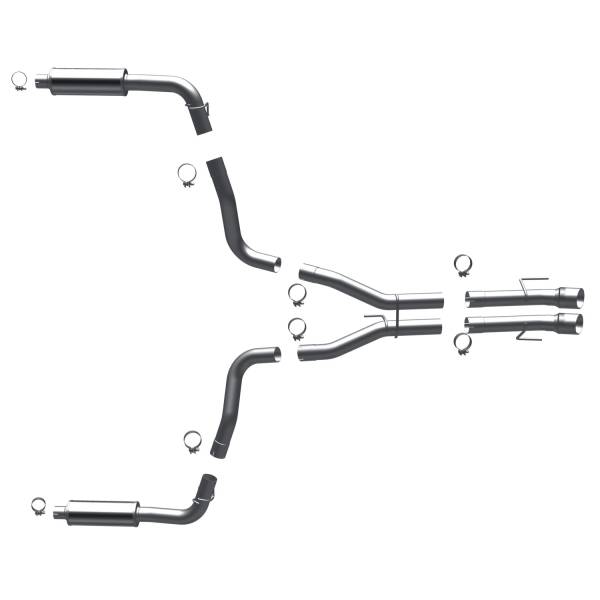MagnaFlow Exhaust Products - MagnaFlow Exhaust Products Street Series Stainless Cat-Back System 16992