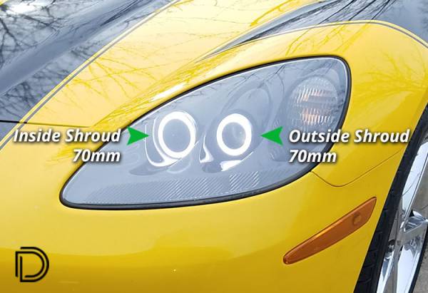 Diode Dynamics - Diode Dynamics LED Halos with extremely bright high density LEDs and simple installation. DD2072Q