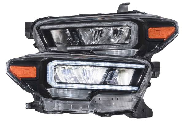 GTR Lighting - Carbide LED Headlights: Toyota Tacoma (16-21) (Pair / Amber Side Marker)