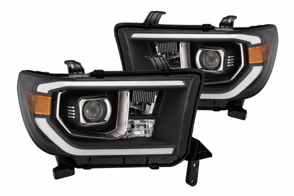 AlphaRex - ARex Pro Halogen Headlights: Toyota Tundra (07-13) - Alpha-Black w/o Adj (Set)