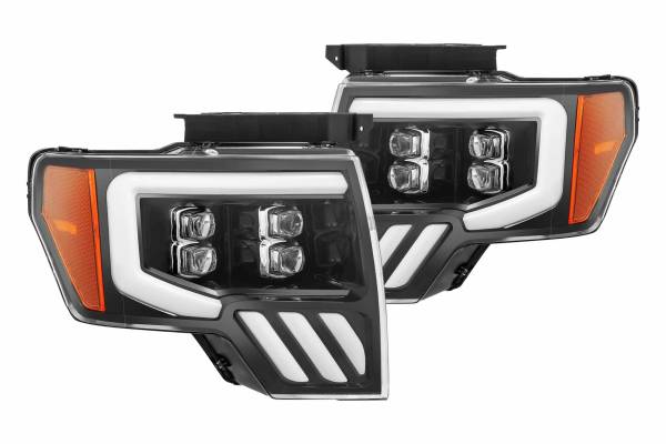 AlphaRex - ARex Nova LED Headlights: Ford F150 (09-14) - Black (Set)