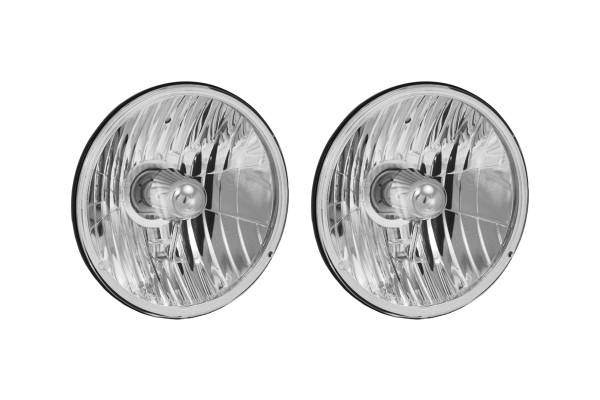 Vision X - Vision X Halogen Headlights: (Set / 7in Round / Chrome)
