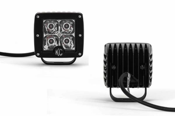 KC HiLiTES - C3 LED; 3in Amber Spot System 12w (set)