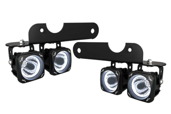 Vision X - Vision X LED Fog Light System: Ford Raptor (17-20) (4x Amber XIL-OPR115 Pods w/ Halo)