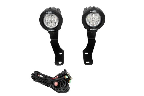 Vision X - 2016+ 3rd Gen. Toyota Tacoma A-pillar mounts W/ 21 WATT MINI CANNON
