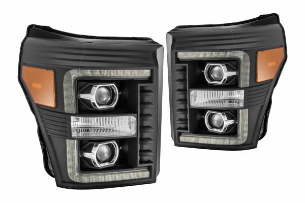 AlphaRex - ARex Pro Halogen Headlights:: Ford Super Duty (11-16) - Chrome (Set)
