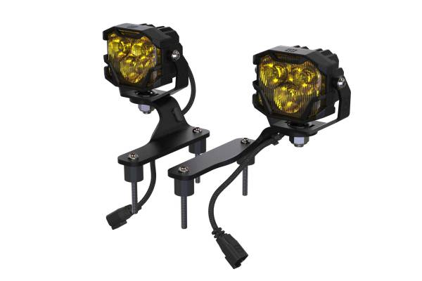 Morimoto - Morimoto 4Banger A-Pillar Kit: Wrangler JL (HXB Yellow Spot Beam)