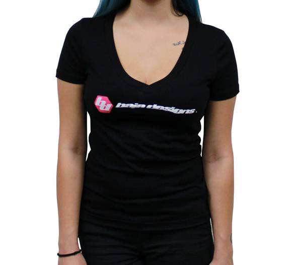 Baja Designs - Baja Designs Black Ladies V Neck T Shirt Large Baja Designs