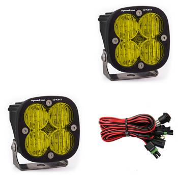 Baja Designs - LED Light Pods Amber Lens Wide Cornering Pair Squadron Sport Baja Designs