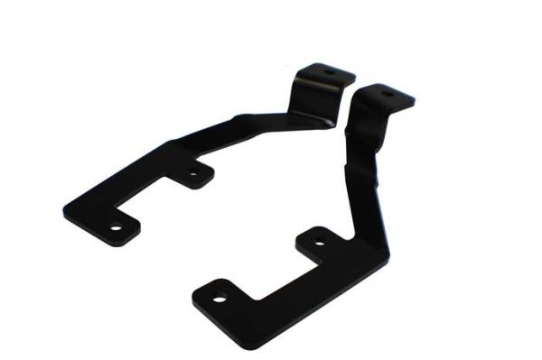 Baja Designs - GM Colorado/Canyon Hood Mount Light Brackets 15-18 Colorado/Canyon Black Steel Baja Designs