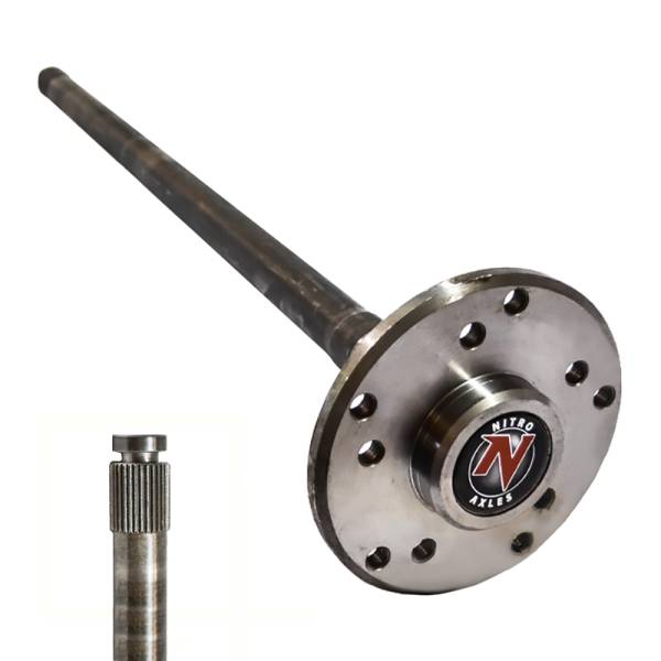 Nitro Gear & Axle - AMC 35 Rear Axle Shaft M35 C/Clip 29-1/4 Inch 30 Spline RH Axle Req 1/2 Inch Thread In Studs Nitro Gear and Axle