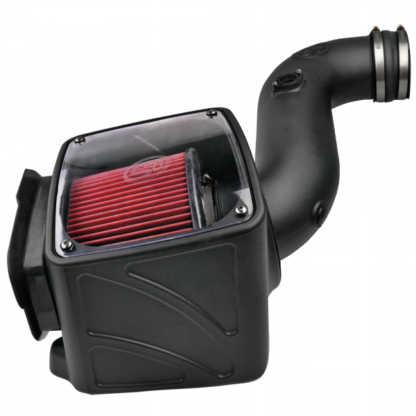 S&B - Cold Air Intake For 06-07 Chevrolet Silverado GMC Sierra V8-6.6L LLY-LBZ Duramax Cotton Cleanable Red S&B