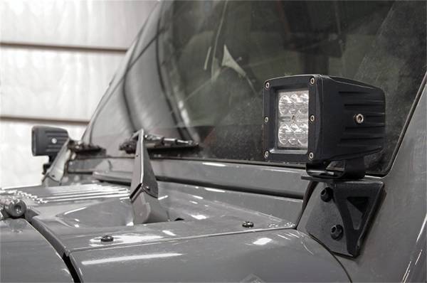 Rough Country - Rough Country LED Windshield Light Mounts 70044