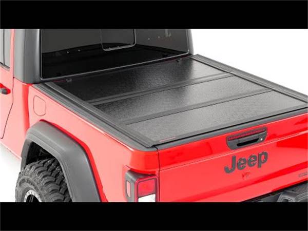 Rough Country - Rough Country Hard Tri-Fold Tonneau Bed Cover 47119551