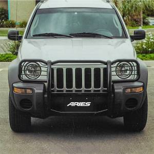 ARIES - ARIES Black Steel Grille Guard, Select Jeep Liberty 1045 - Image 5