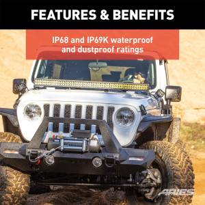 ARIES - ARIES Jeep Wrangler JL, Gladiator Windshield Light Bar and Brackets 1501306 - Image 6
