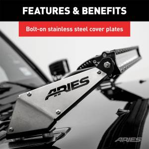 ARIES - ARIES Jeep JK Hood Light Mounting Brackets 15912 - Image 6