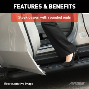 ARIES - ARIES AeroTread 5" x 73" Black Stainless Running Boards, Select Chevrolet Blazer 2061041 - Image 2