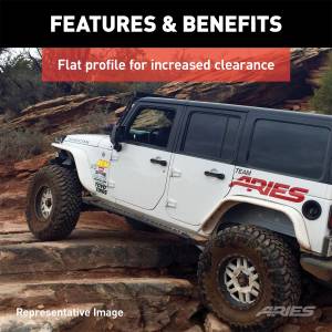 ARIES - ARIES Rocker Step Running Boards, Select Silverado, Sierra 1500, 2500, 3500 Ext. Crew 2074108 - Image 7
