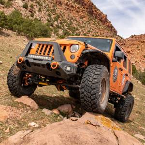 ARIES - ARIES TrailChaser Jeep Wrangler Aluminum Front Bumper Angular Brush Guard 2081101 - Image 2