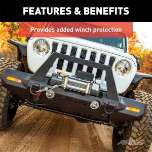 ARIES - ARIES TrailChaser Jeep Wrangler Aluminum Front Bumper Angular Brush Guard 2081101 - Image 6