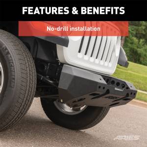 ARIES - ARIES TrailChaser Jeep Wrangler JL, Gladiator Steel Front Bumper (Option 6) 2082070 - Image 8