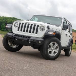 ARIES - ARIES TrailChaser Jeep Wrangler JL, Gladiator Aluminum Front Bumper (Option 5) 2082075 - Image 2