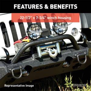 ARIES - ARIES TrailChaser Jeep Wrangler JL, Gladiator Aluminum Front Bumper (Option 5) 2082075 - Image 7