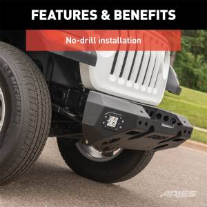 ARIES - ARIES TrailChaser Jeep Wrangler JL, Gladiator Aluminum Front Bumper (Option 5) 2082075 - Image 9