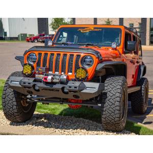 ARIES - ARIES TrailChaser Jeep Wrangler JL Aluminum Front Bumper with Fender Flares (Option 7) 2082077 - Image 2