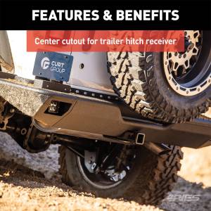 ARIES - ARIES TrailChaser Jeep Wrangler JL Aluminum Rear Bumper with LED Lights 2082083 - Image 5