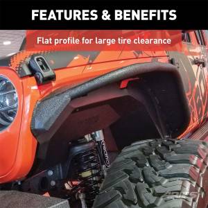 ARIES - ARIES TrailChaser Jeep Wrangler JL Front Bumper with Fender Flares (Option 9) 2082097 - Image 9
