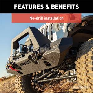 ARIES - ARIES TrailChaser Jeep Wrangler JL, Gladiator Aluminum Front Bumper (Option 9) 2082099 - Image 9