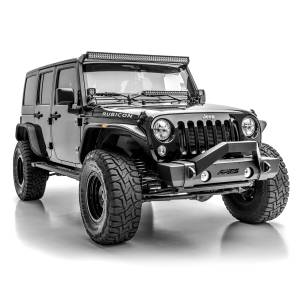 ARIES - ARIES TrailCrusher Jeep Wrangler, Gladiator Steel Front Bumper Angular Brush Guard 2156050 - Image 2
