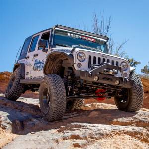 ARIES - ARIES TrailCrusher Jeep Wrangler, Gladiator Steel Front Bumper Angular Brush Guard 2156050 - Image 3