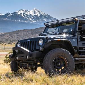 ARIES - ARIES TrailCrusher Jeep Wrangler, Gladiator Steel Front Bumper Angular Brush Guard 2156050 - Image 4
