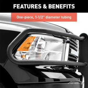 ARIES - ARIES Pro Series Black Steel Grille Guard with Light Bar, Select Dodge, Ram 1500 2170028 - Image 11