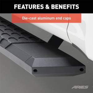 ARIES - ARIES AdvantEDGE 5-1/2" x 53" Black Aluminum Side Bars, Select Ford F-150 2556007 - Image 6